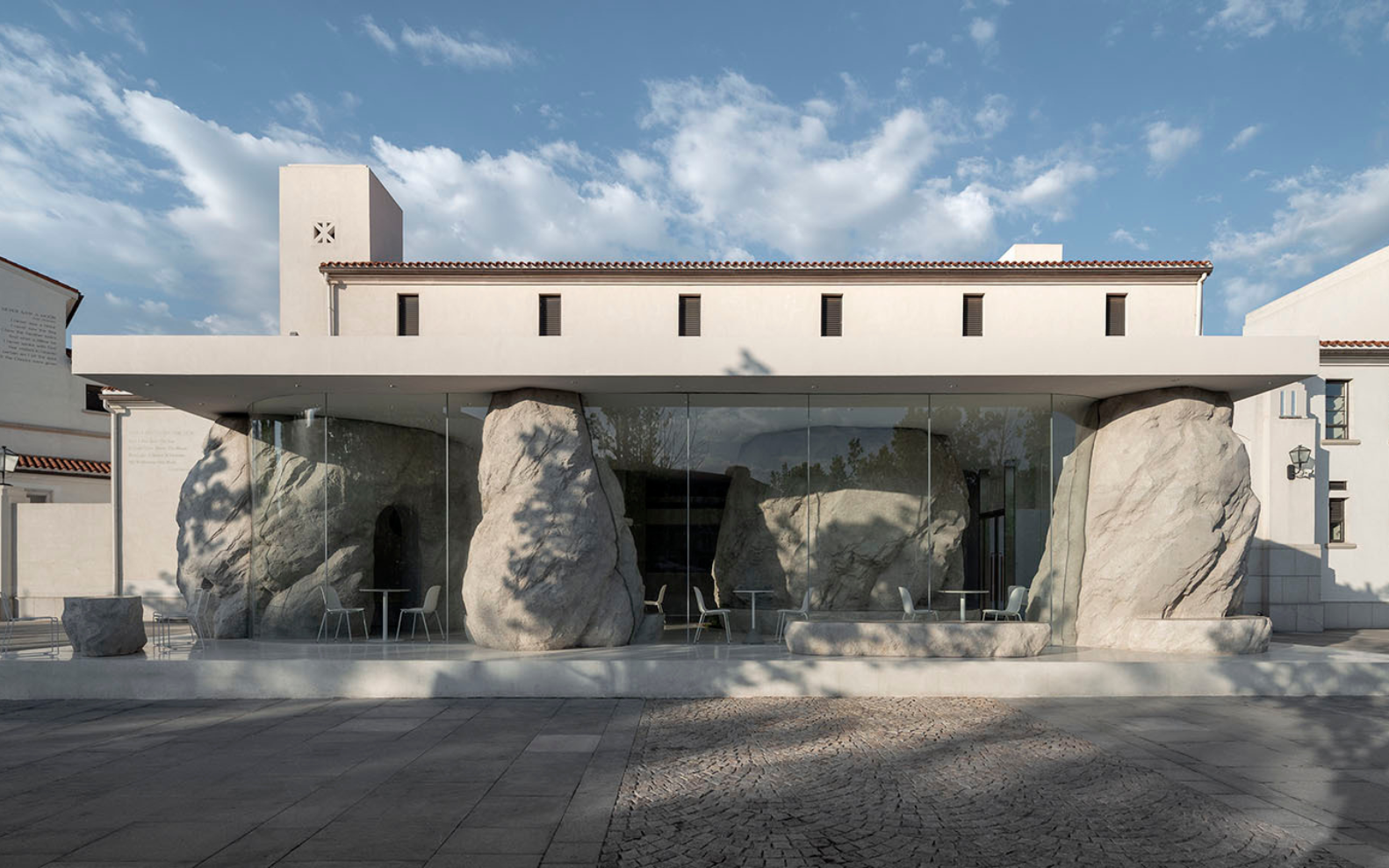 Café with stone design